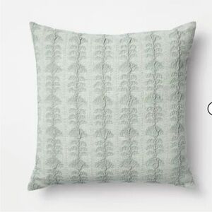 Threshold with Studio McGee  light green  Woven Block Print Pillow